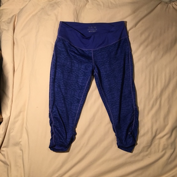 Purple Workout Capris - Picture 2 of 4